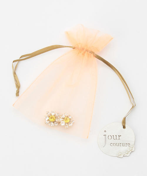 Demi-Luxe BEAMS（デミルクス ビームス）の「jour couture / クリスタルフラワー イヤリング（イヤリング・レディース・ホワイト/ブルー/ピンク/イエロー・ONE SIZE）」の17枚目の写真