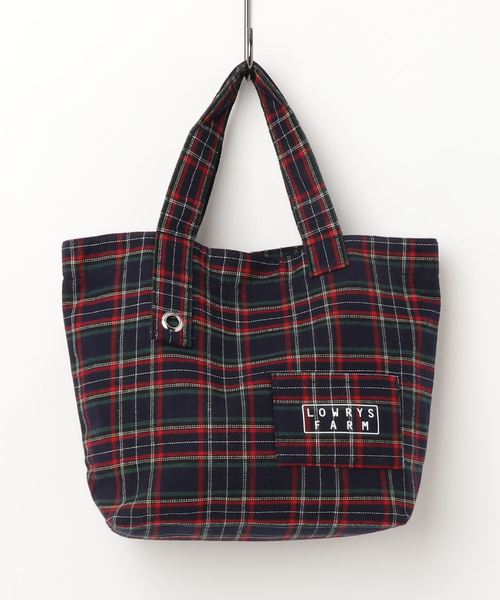 LOWRYS FARM（ローリーズファーム）の「１８ＦＷショッパーＢＡＧ　800856（トートバッグ・レディース・ネイビー/チェック/アイボリー/ブラック/ブルー・FREE）」の10枚目の写真