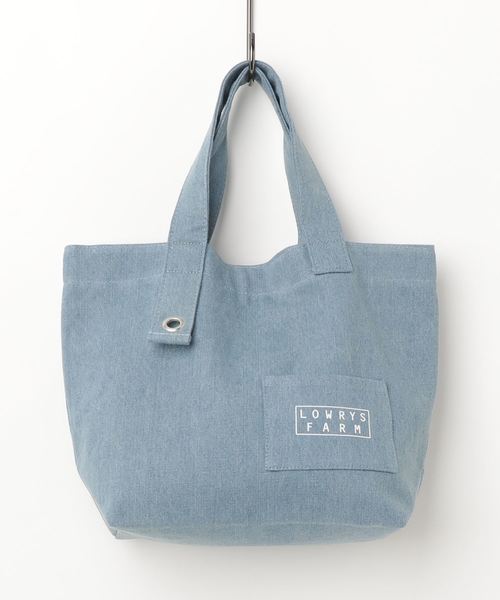 LOWRYS FARM（ローリーズファーム）の「１８ＦＷショッパーＢＡＧ　800856（トートバッグ・レディース・ネイビー/チェック/アイボリー/ブラック/ブルー・FREE）」の6枚目の写真