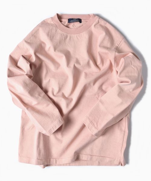 SBTRACT(サブトラクト)の「SBTRACT(サブトラクト): フリース マシン ロングスリーブ Tシャツ(Tシャツ/カットソー・メンズ・ブラック/ブルー/オフホワイト/カーキ/ピンクベージュ/ベージュ・SMALL/MEDIUM/LARGE/X-LARGE)」の6枚目の写真