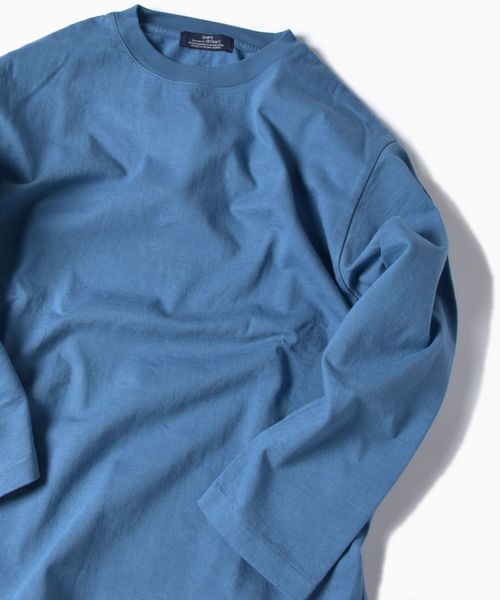 SBTRACT(サブトラクト)の「SBTRACT(サブトラクト): フリース マシン ロングスリーブ Tシャツ(Tシャツ/カットソー・メンズ・ブラック/ブルー/オフホワイト/カーキ/ピンクベージュ/ベージュ・SMALL/MEDIUM/LARGE/X-LARGE)」の5枚目の写真