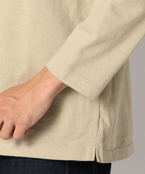 SBTRACT(サブトラクト)の「SBTRACT(サブトラクト): フリース マシン ロングスリーブ Tシャツ(Tシャツ/カットソー・メンズ・ブラック/ブルー/オフホワイト/カーキ/ピンクベージュ/ベージュ・SMALL/MEDIUM/LARGE/X-LARGE)」の13枚目の写真