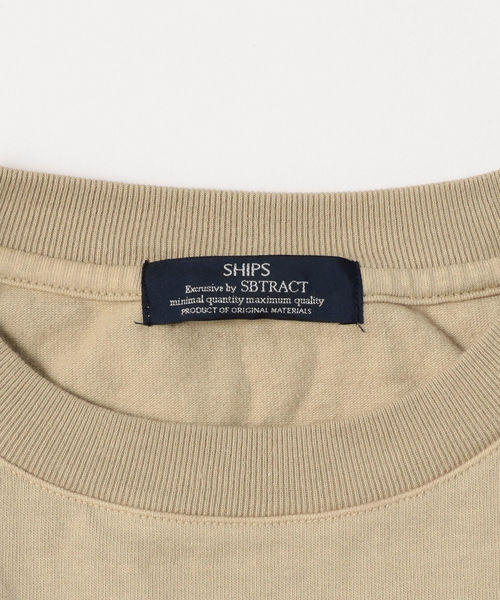 SBTRACT(サブトラクト)の「SBTRACT(サブトラクト): フリース マシン ロングスリーブ Tシャツ(Tシャツ/カットソー・メンズ・ブラック/ブルー/オフホワイト/カーキ/ピンクベージュ/ベージュ・SMALL/MEDIUM/LARGE/X-LARGE)」の15枚目の写真