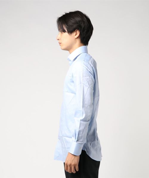 HELIOPOLE(エリオポール)の「VINCENZO DI RUGGIERO ワイドカラーシャツ(シャツ/ブラウス・メンズ・ホワイト×ブラック/ブルー系その他・40/39/38)」の4枚目の写真