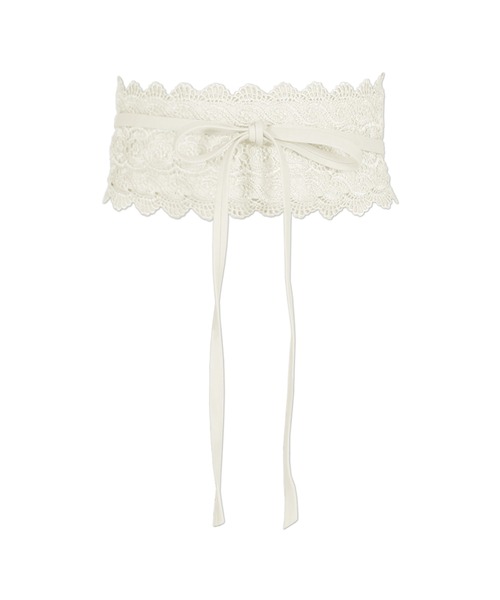Julia Boutique(ジュリアブティック)の「フェミニンな印象に。総レースサッシュベルト/550001(ベルト・レディース・ブラック/ネイビー/ブラウン/アイボリー/ベージュ/ホワイト/ライトピンク・ONE)」の16枚目の写真