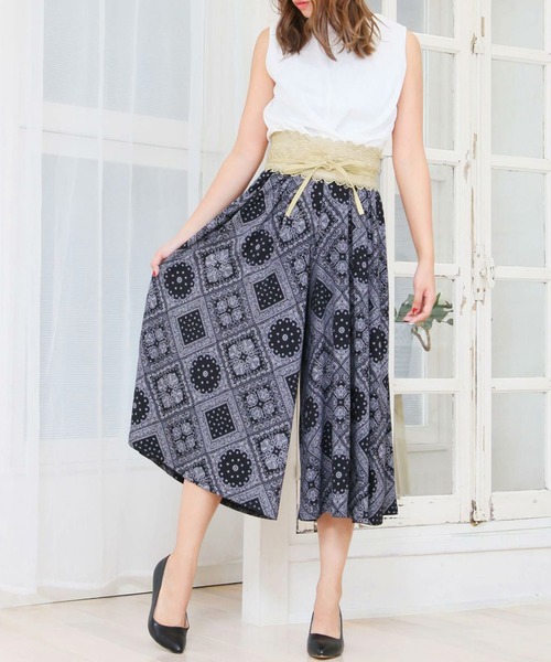 フェミニンな印象に。総レースサッシュベルト/550001（ベルト）｜JULIA