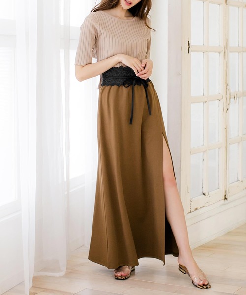 Julia Boutique(ジュリアブティック)の「フェミニンな印象に。総レースサッシュベルト/550001(ベルト・レディース・ブラック/ネイビー/ブラウン/アイボリー/ベージュ/ホワイト/ライトピンク・ONE)」の13枚目の写真