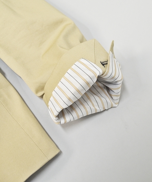 SHIPS JET BLUE（シップスジェットブルー）の「JB: コーマ/ショート2B ジャケット■（テーラードジャケット・メンズ・ベージュ/ネイビー・SMALL/MEDIUM/LARGE）」の9枚目の写真