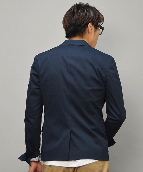 SHIPS JET BLUE（シップスジェットブルー）の「JB: コーマ/ショート2B ジャケット■（テーラードジャケット・メンズ・ベージュ/ネイビー・SMALL/MEDIUM/LARGE）」の7枚目の写真