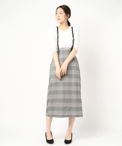 archives（アルシーヴ）の「【WEB限定】サスペンダー付きスカート（スカート・レディース・ブラック/ブラウン/グリーン・MEDIUM）」の8枚目の写真