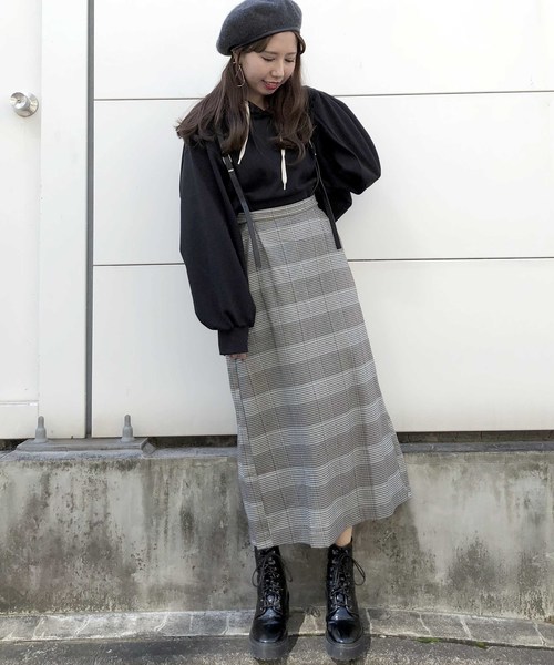 archives（アルシーヴ）の「【WEB限定】サスペンダー付きスカート（スカート・レディース・ブラック/ブラウン/グリーン・MEDIUM）」の9枚目の写真