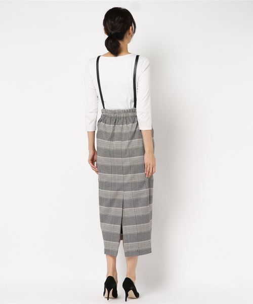 archives（アルシーヴ）の「【WEB限定】サスペンダー付きスカート（スカート・レディース・ブラック/ブラウン/グリーン・MEDIUM）」の4枚目の写真