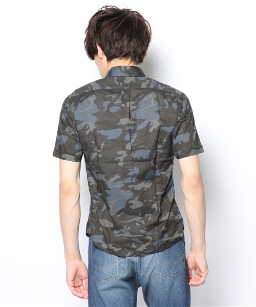 BEAUTY&YOUTH UNITED ARROWS（ビューティーアンドユースユナイテッドアローズ）の「BY 60/1 カモ ショートスリーブ ボタンダウンシャツ（Slim）◆（シャツ/ブラウス・メンズ・その他1/その他2・X-SMALL/SMALL/MEDIUM）」の5枚目の写真