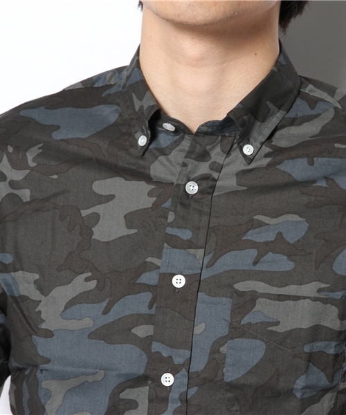 BEAUTY&YOUTH UNITED ARROWS（ビューティーアンドユースユナイテッドアローズ）の「BY 60/1 カモ ショートスリーブ ボタンダウンシャツ（Slim）◆（シャツ/ブラウス・メンズ・その他1/その他2・X-SMALL/SMALL/MEDIUM）」の6枚目の写真