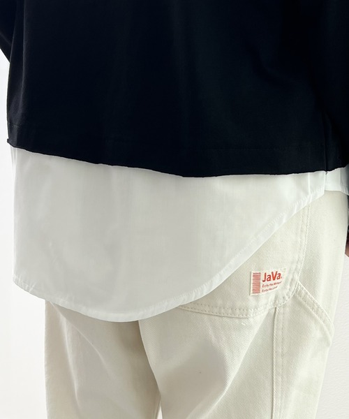 Java(ジャバ)の「《JaVaジャバ コラボ》実は、フェイクなんです!フェイクレイヤードロンTee(Tシャツ/カットソー・レディース・ブラック/ベージュ/ネイビー/カーキ/チャコールグレー/モカ/グレー・MEDIUM/LARGE/X-LARGE/SMALL/XX-LARGE)」の21枚目の写真