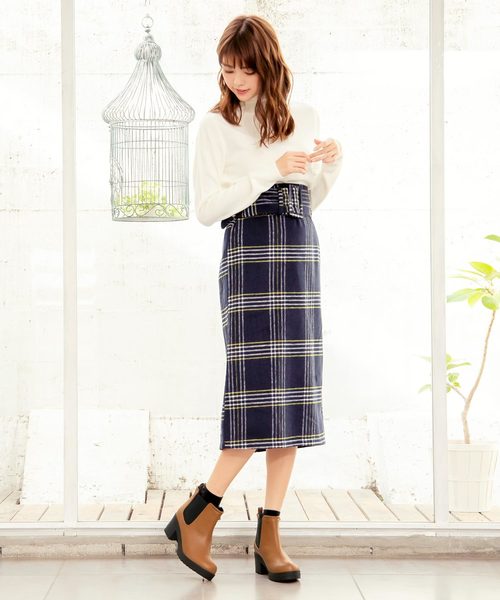KOBE LETTUCE（コウベレタス）の「タンクソールラウンドトゥサイドゴアショートブーツ＊レディース/シューズ/厚底[I1696]神戸レタス（ブーツ・レディース・ブラック/ブラウン/ブラック系その他/グレー系その他/キャメル・LL/S/M/L）」の12枚目の写真