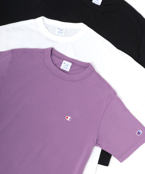 Champion(チャンピオン)の「Champion/チャンピオン ロゴワッペン ワンポイント刺繍 半袖Tシャツ(Tシャツ/カットソー・メンズ・レッド/ホワイト/ピンク/ブラック/ネイビー/ダークグリーン/グレー/イエロー/ロイヤルブルー/チャコール/ミント/オートミール/ブラウン/レンガ/レモンイエロー/アクア/バイオレット/ライム・M/L/XL/S)」の13枚目の写真