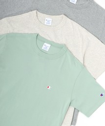 Champion/チャンピオン ロゴワッペン ワンポイント刺繍 半袖Tシャツ