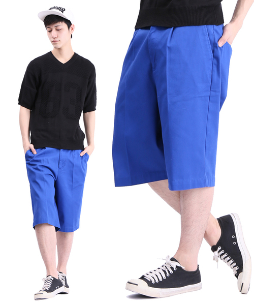 WEGO（ウィゴー）の「WEGO/チノルーズショーツ（チノパンツ・メンズ・ブラック/ベージュ/ロイヤルブルー・LARGE/MEDIUM）」の3枚目の写真