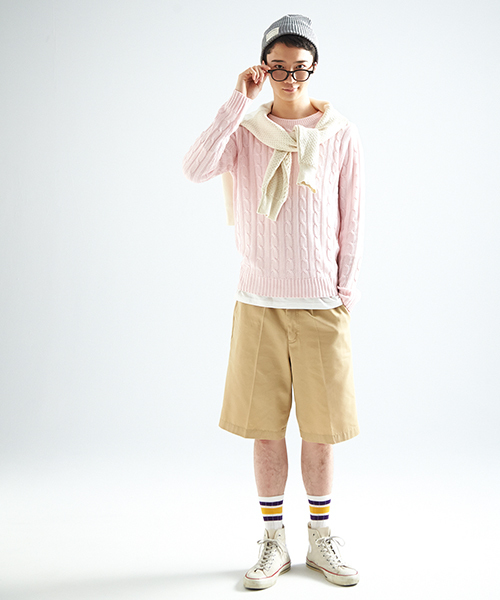 WEGO（ウィゴー）の「WEGO/チノルーズショーツ（チノパンツ・メンズ・ブラック/ベージュ/ロイヤルブルー・LARGE/MEDIUM）」の6枚目の写真