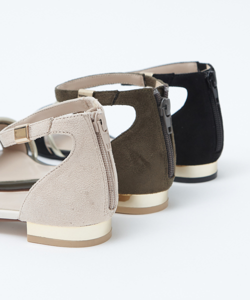 Au BANNISTER（オゥバニスター）の「【WEB別注/追加生産】メタルヒールフラットサンダル（サンダル・レディース・ブラック/カーキ/その他・38/39/35/36/37）」の5枚目の写真