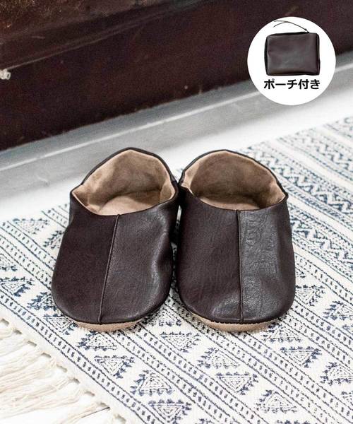 sarasa design(サラサデザイン)の「b2c ルームシューズ マエストロ ポータブル 抗菌&防臭(ルームシューズ/スリッパ・レディース・ホワイト/ベージュ/ブラウン/ブラック・M/S)」の4枚目の写真