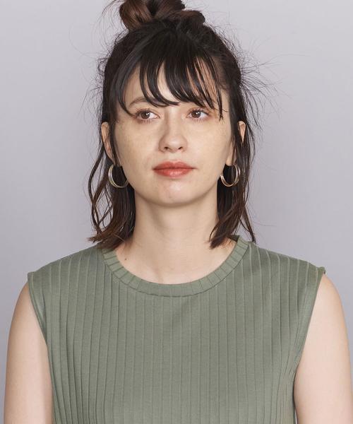 BEAUTY&YOUTH UNITED ARROWS（ビューティーアンドユースユナイテッドアローズ）の「BY トタンテレコマキシワンピース -手洗い可能-（ワンピース・レディース・ブラック/オリーブ/オレンジ系その他/ダークグリーン/ライトグレー・FREE）」の15枚目の写真