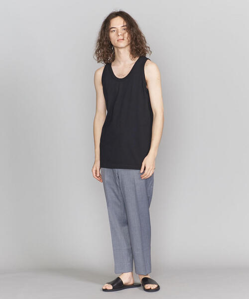 BEAUTY&YOUTH UNITED ARROWS（ビューティーアンドユースユナイテッドアローズ）の「BY ロング タンクトップ -MADE IN JAPAN-（タンクトップ・メンズ・ブラック/ホワイト/グレー・SMALL/MEDIUM/LARGE）」の13枚目の写真