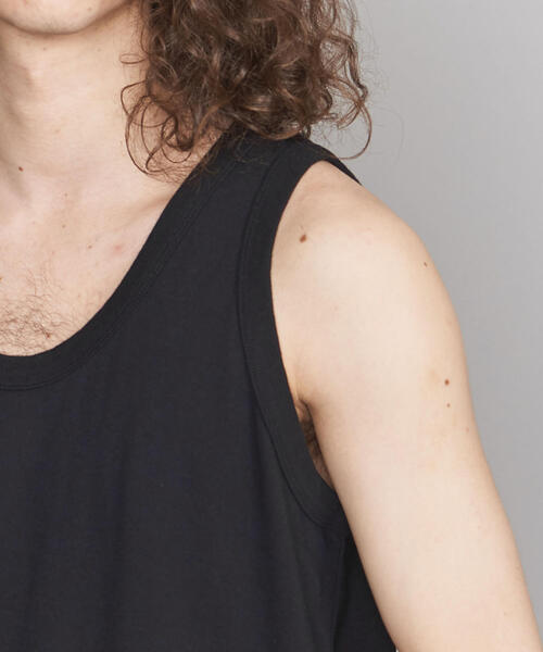 BEAUTY&YOUTH UNITED ARROWS（ビューティーアンドユースユナイテッドアローズ）の「BY ロング タンクトップ -MADE IN JAPAN-（タンクトップ・メンズ・ブラック/ホワイト/グレー・SMALL/MEDIUM/LARGE）」の5枚目の写真
