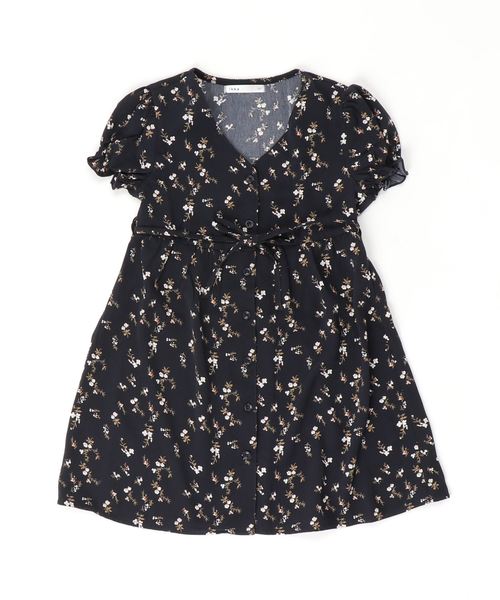 セール ワンピース キッズ ワンピース 花柄前開きワンピース 1 150cm ワンピース Ikka イッカ のファッション