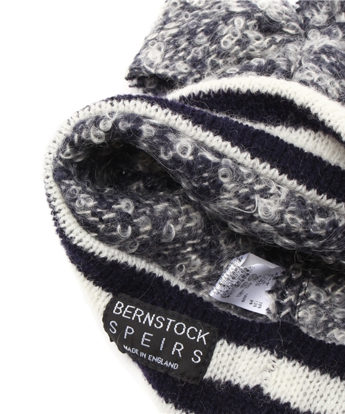 Ray BEAMS（レイビームス）の「BERNSTOCK SPEIRS / ツイード リボン ニットキャップ（ニットキャップ/ビーニー・レディース・ネイビー・ONE SIZE）」の6枚目の写真