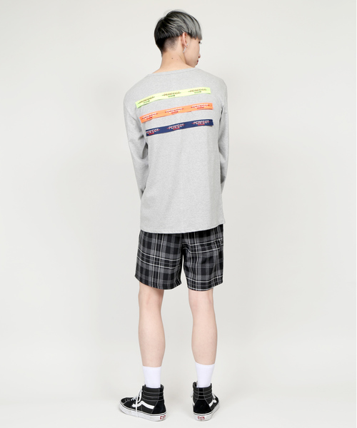 DING（ディング）の「DING/perfectテープロンT（Tシャツ/カットソー・メンズ・ホワイト/ブラック/杢グレー・FREE）」の5枚目の写真