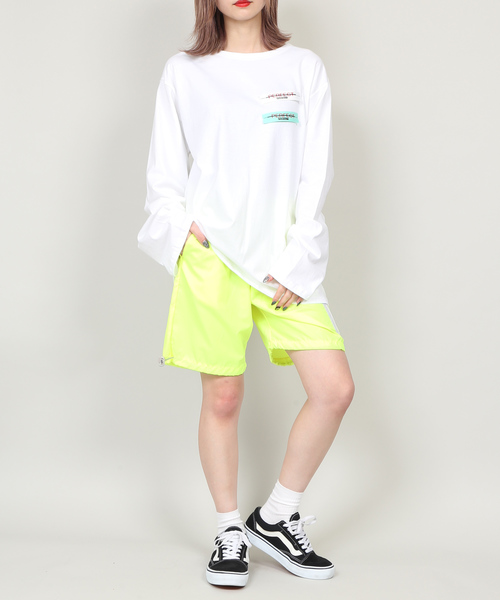 DING（ディング）の「DING/perfectテープロンT（Tシャツ/カットソー・メンズ・ホワイト/ブラック/杢グレー・FREE）」の4枚目の写真