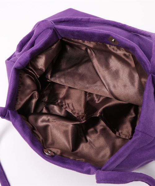 KOBE LETTUCE（コウベレタス）の「フェイクスエードトートバッグ（トートバッグ・レディース・ブラック/パープル/グレー/レオパード・FREE）」の8枚目の写真