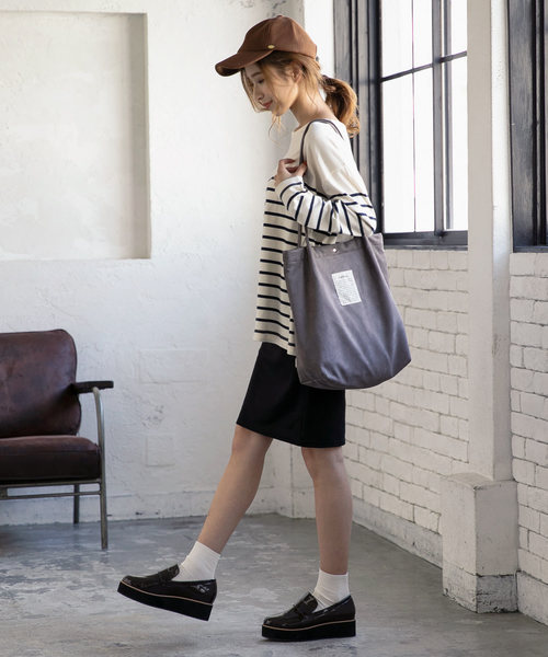 KOBE LETTUCE（コウベレタス）の「フェイクスエードトートバッグ（トートバッグ・レディース・ブラック/パープル/グレー/レオパード・FREE）」の18枚目の写真