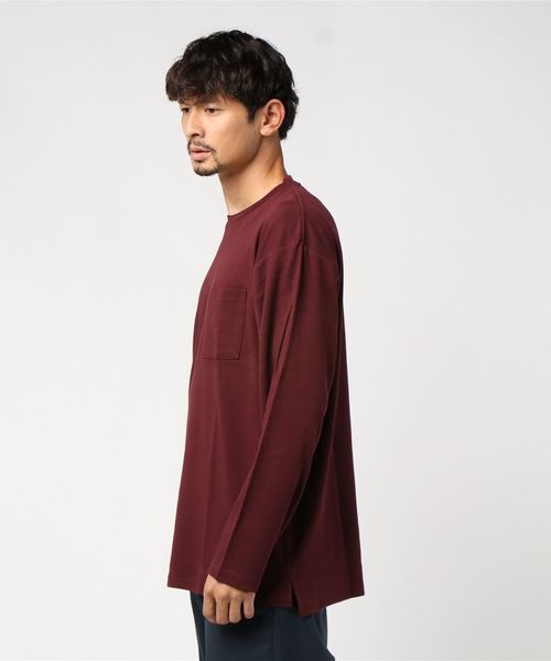 WEGO(ウィゴー)の「WEGO/キープヒートクルーネックカットソー(Tシャツ/カットソー・メンズ・ホワイト/ブラック/ベージュ/ワイン・SMALL/MEDIUM/LARGE)」の6枚目の写真