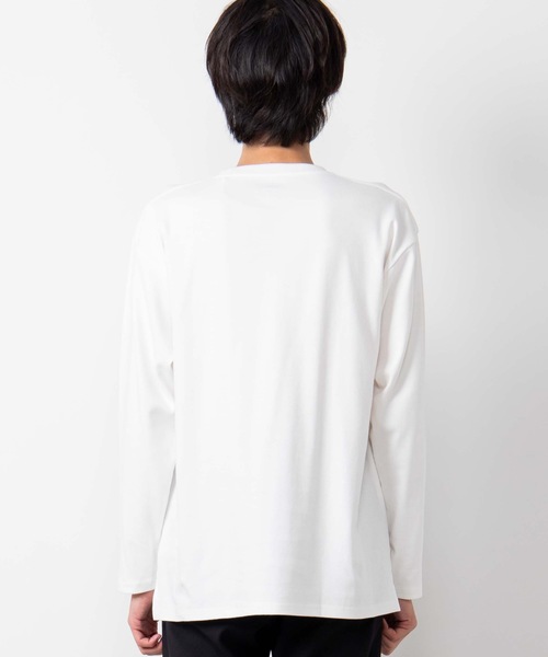 WEGO(ウィゴー)の「WEGO/キープヒートクルーネックカットソー(Tシャツ/カットソー・メンズ・ホワイト/ブラック/ベージュ/ワイン・SMALL/MEDIUM/LARGE)」の8枚目の写真