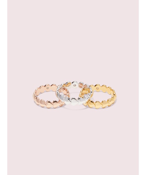 kate spade new york（ケイトスペード ニューヨーク）の「HERITAGE SPADE HEART RING SET（リング