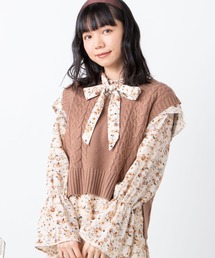 WEGO | WEGO/カラーケーブルニットベスト(ベスト)