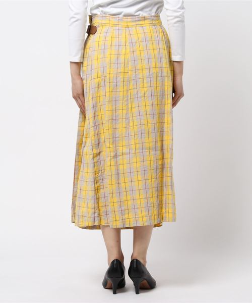 CHILD WOMAN（チャイルドウーマン）の「リネン先染めチェックキルトSK  