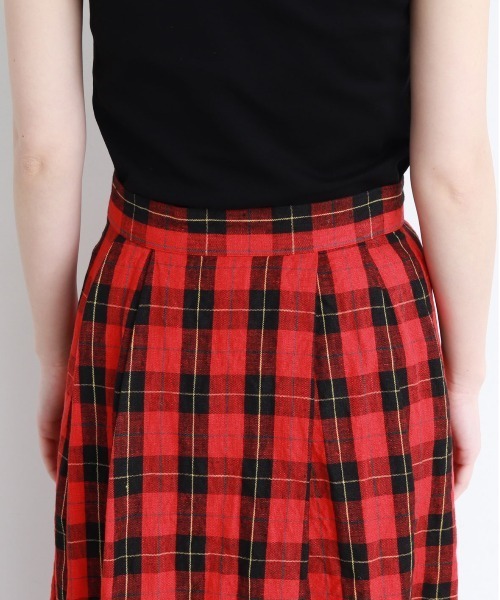 CHILD WOMAN（チャイルドウーマン）の「リネン先染めチェックキルトSK  