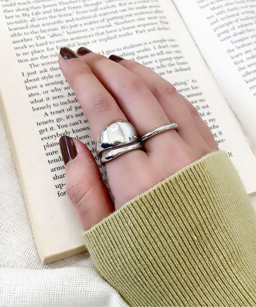 PairPair(ペアペア)の「2セットデザインリング(AR)(リング・レディース・シルバー系その他/シルバー系その他2/ゴールド系その他/シルバー系その他3/ゴールド系その他2/ゴールド/ゴールド系その他3/シルバー/ゴールド系その他4/シルバー系その他4/ゴールド系その他5/シルバー系その他5・FREE)」の6枚目の写真