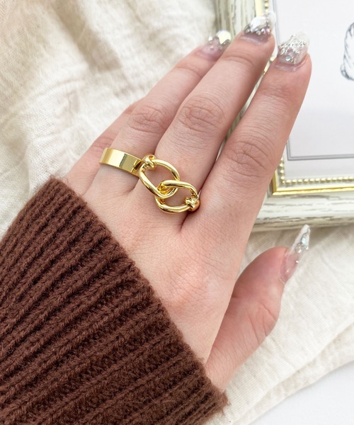 PairPair(ペアペア)の「2セットデザインリング(AR)(リング・レディース・シルバー系その他/シルバー系その他2/ゴールド系その他/シルバー系その他3/ゴールド系その他2/ゴールド/ゴールド系その他3/シルバー/ゴールド系その他4/シルバー系その他4/ゴールド系その他5/シルバー系その他5・FREE)」の1枚目の写真