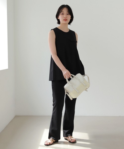 PAGEBOY（ページボーイ）の「ザツザイコンビボストン（かごバッグ・レディース・ブラック/オフホワイト・FREE）」の6枚目の写真