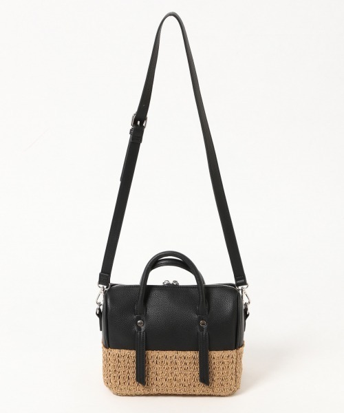PAGEBOY（ページボーイ）の「ザツザイコンビボストン（かごバッグ・レディース・ブラック/オフホワイト・FREE）」の20枚目の写真