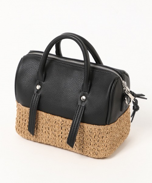 PAGEBOY（ページボーイ）の「ザツザイコンビボストン（かごバッグ・レディース・ブラック/オフホワイト・FREE）」の17枚目の写真