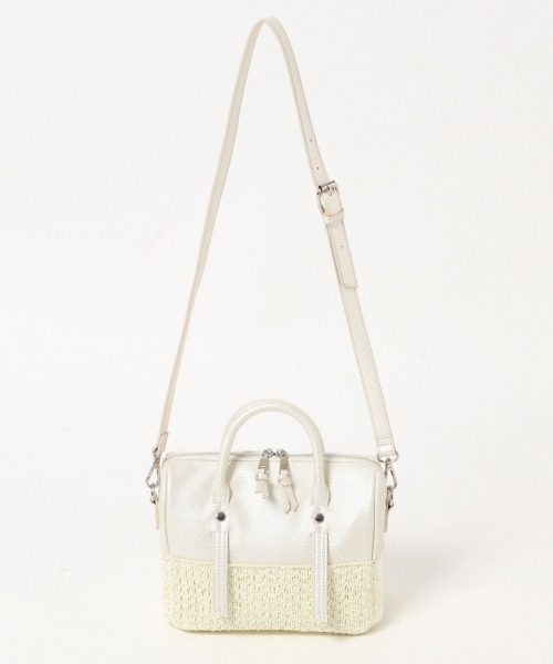 PAGEBOY（ページボーイ）の「ザツザイコンビボストン（かごバッグ・レディース・ブラック/オフホワイト・FREE）」の11枚目の写真