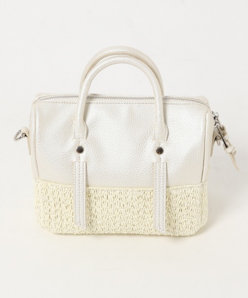 PAGEBOY（ページボーイ）の「ザツザイコンビボストン（かごバッグ・レディース・ブラック/オフホワイト・FREE）」の18枚目の写真