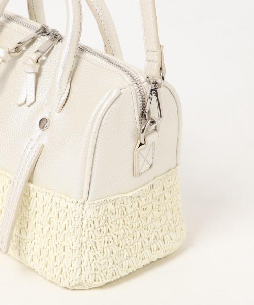 PAGEBOY（ページボーイ）の「ザツザイコンビボストン（かごバッグ・レディース・ブラック/オフホワイト・FREE）」の15枚目の写真