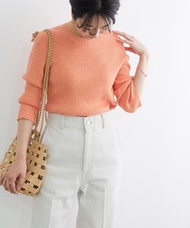 ADAM ET ROPE' | メランジリブニットプルオーバー(ニット/セーター)